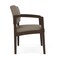 Lesro Lenox Wood Wide Guest Chair Wood Frame, Mocha, MD Farro Upholstery LW1201 - alternate 2